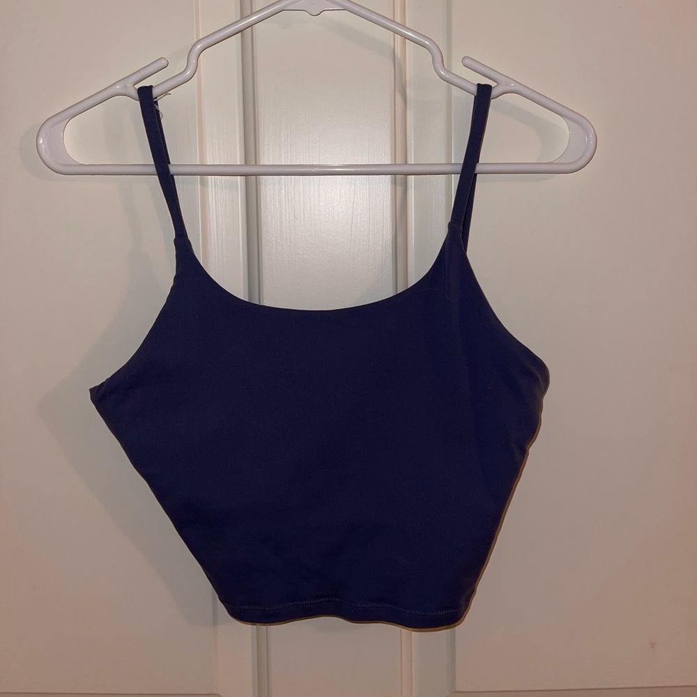 Workout cropped tank top